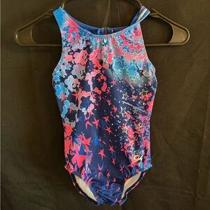 GK Kids Leotard - Blue and Pink